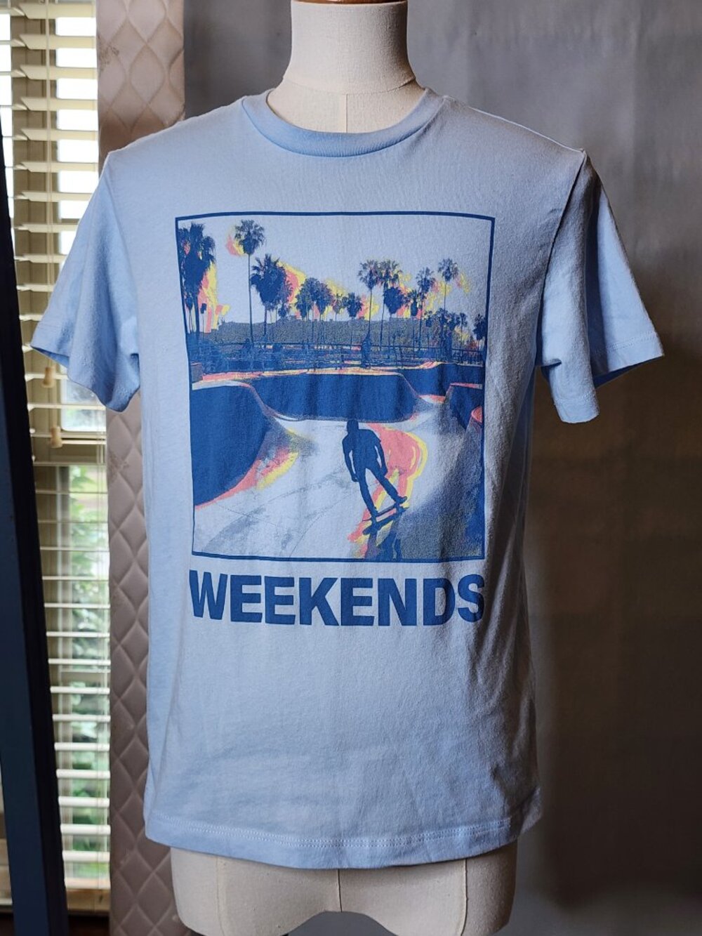 Art Class boys blue skate weekends graphic t shirt size M 8 - Picture 7 of 7